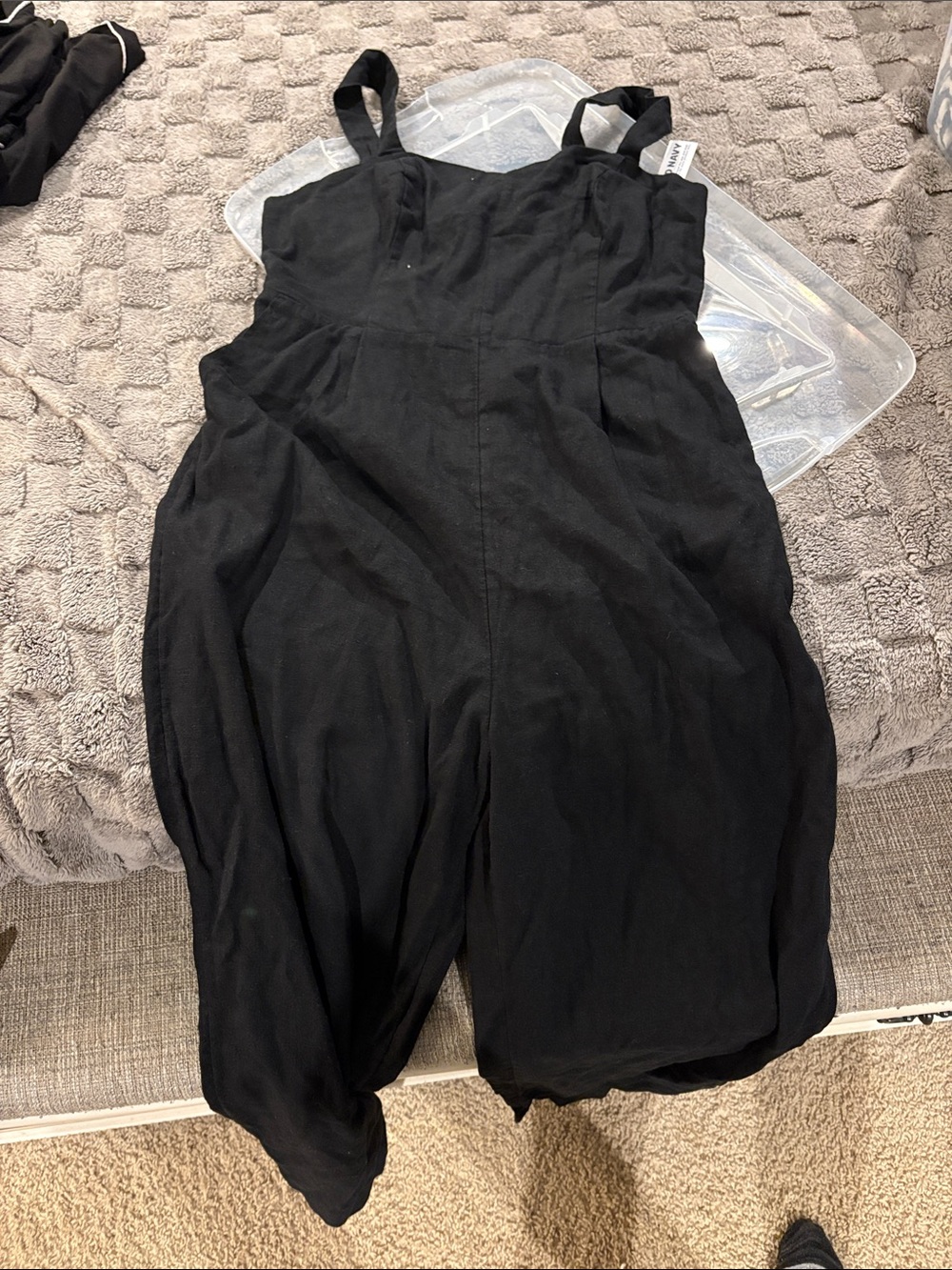 Old Navy Black Strap Jumpsuit